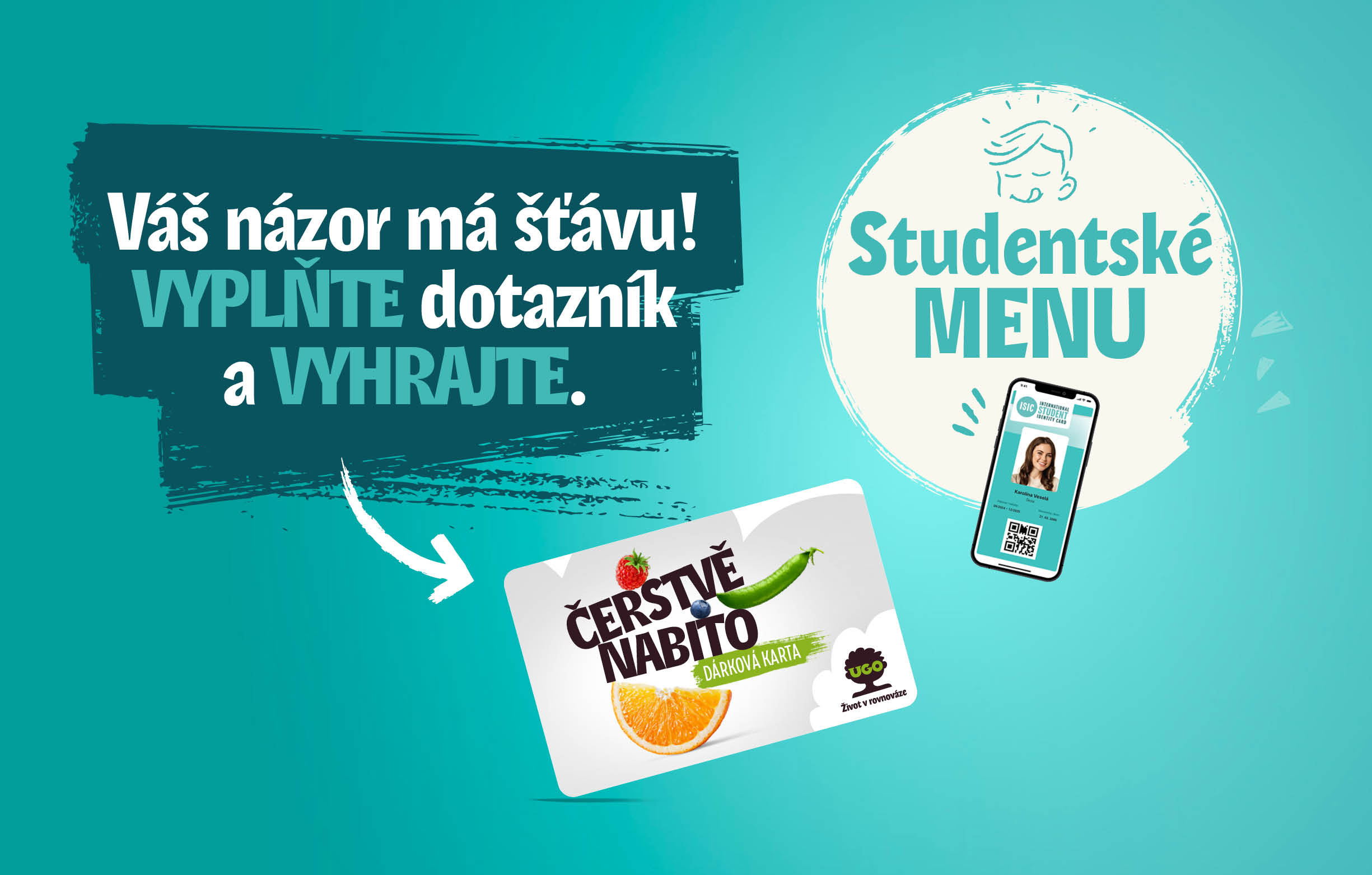 ISIC průzkum s možnost&iacute; v&yacute;hry d&aacute;rkov&eacute; karty UGO