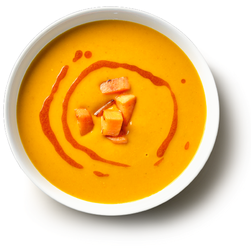 UGO polévky - Dýňovo-čočkový krém s chilli olejem