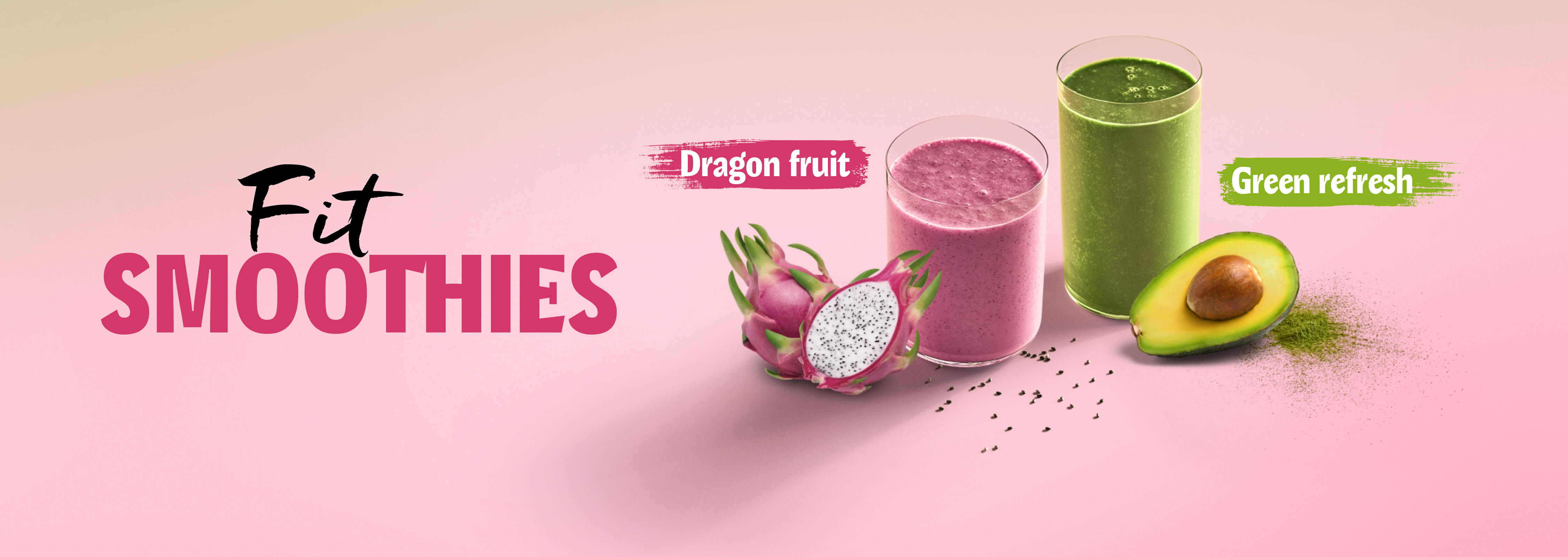 UGO Fit Smoothies - Green refresh a Dragon fruit