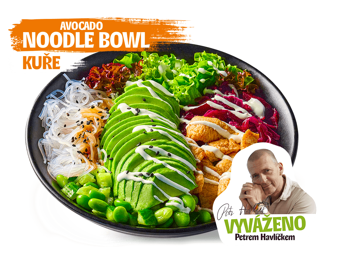 UGO Avocado noodle bowl s kuřetem