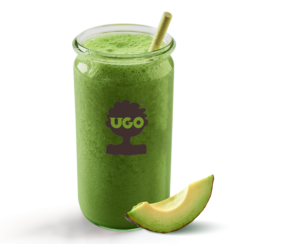 UGO Smoothie č.14 Na krásu Avokádo mango spirulina citrón jablko