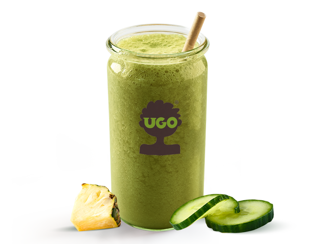 Smoothie č. 5 Na mládí Okurka jablko špenát máta ananas