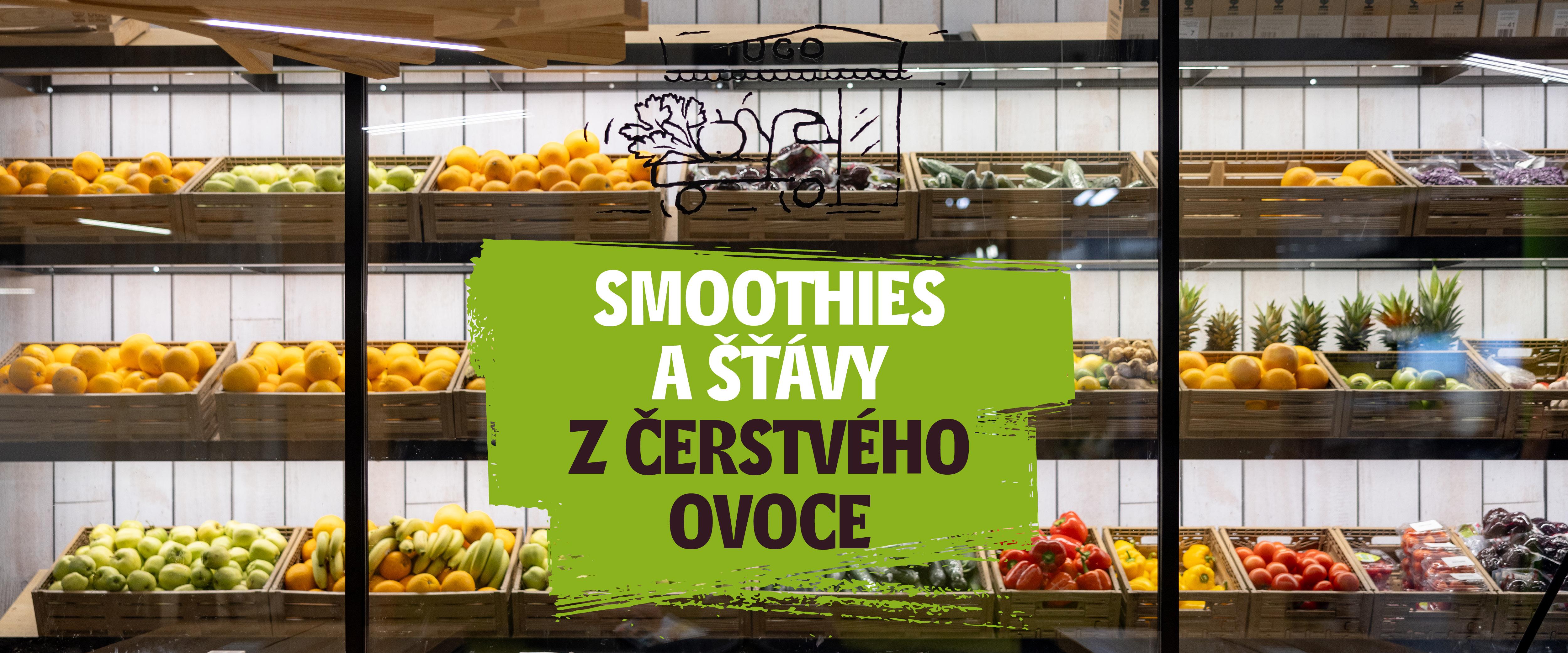 UGO Smoothies a &scaron;ť&aacute;vy z čerstv&eacute;ho ovoce a zeleniny